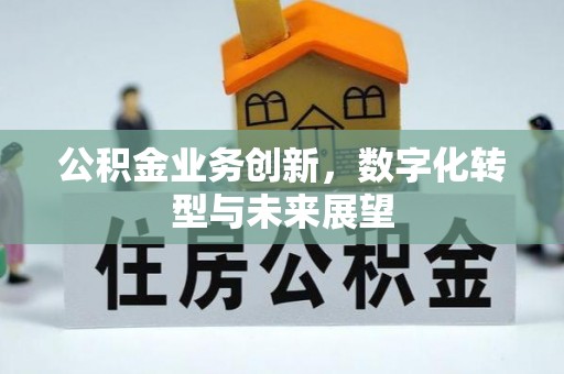 阿尔山公积金业务创新，数字化转型与未来展望